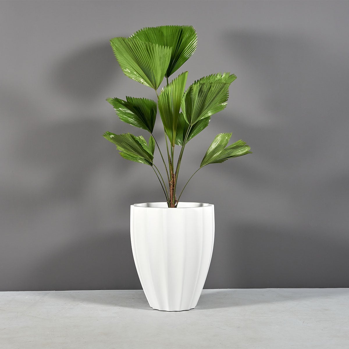 Alicante Fluted Round Planter - Image 2