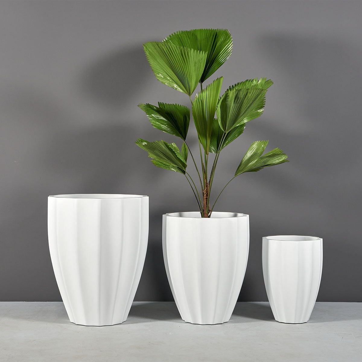 Alicante Fluted Round Planter - Image 4